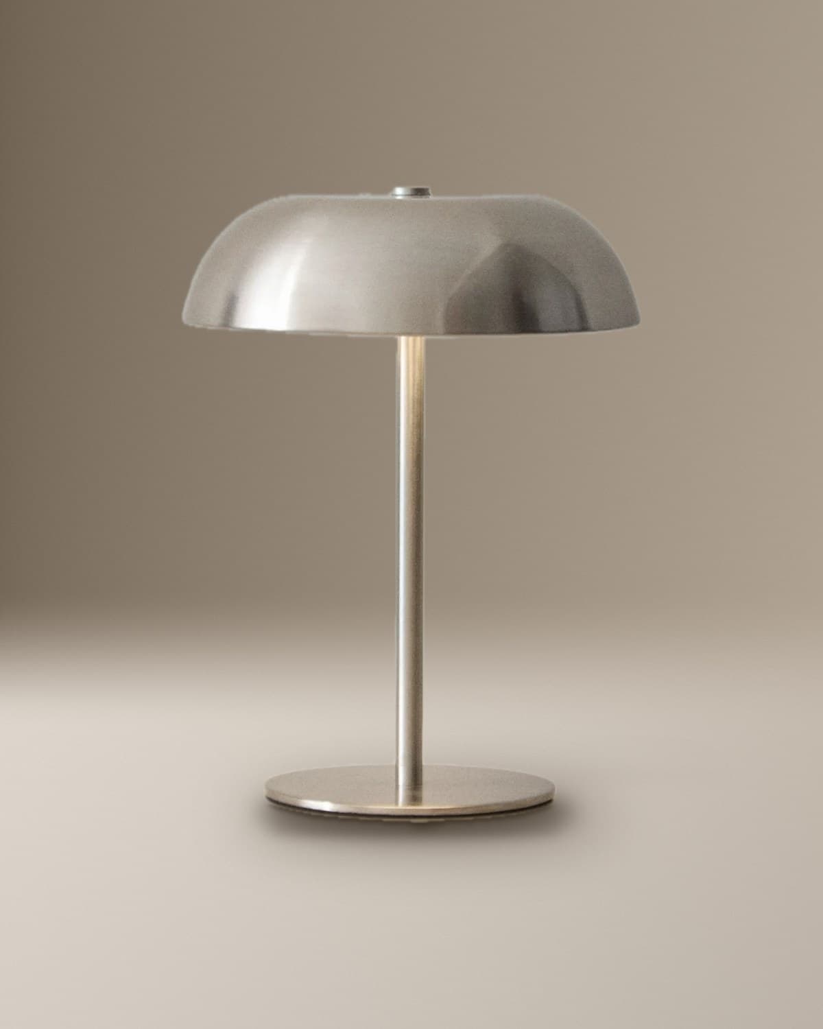 Monochromatic Silver Table Lamp