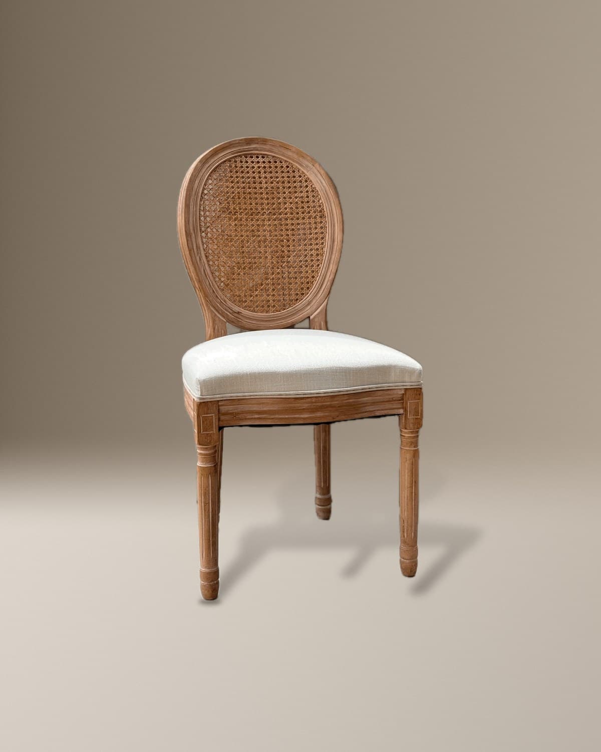 Rattan French Accent Chair