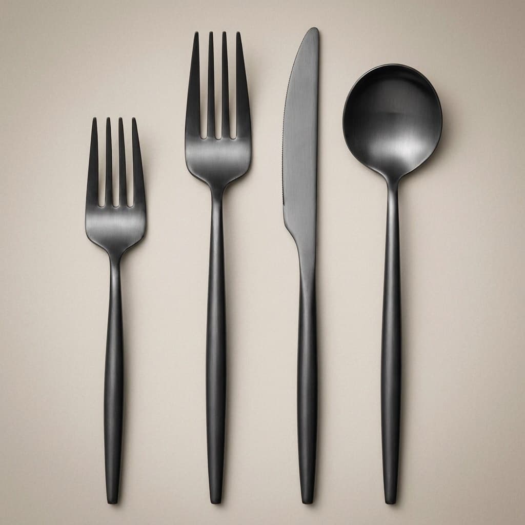 Charcoal Matte  Flatware