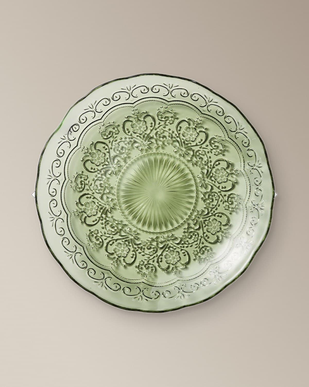 Crystal Moss Charger