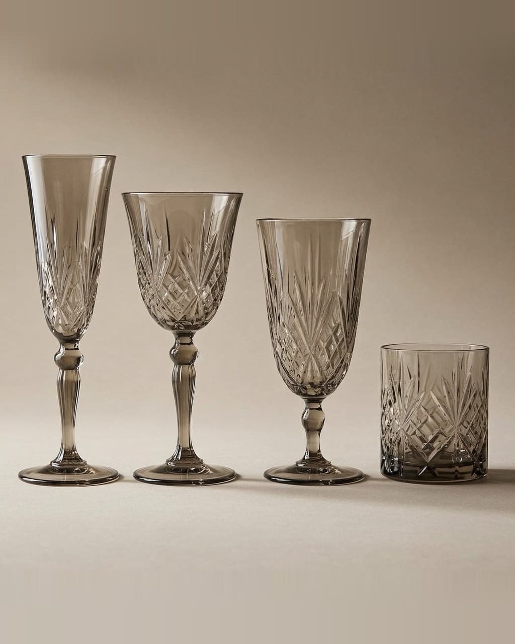 Melodia Smoke collection — Smokey Crystal Glassware