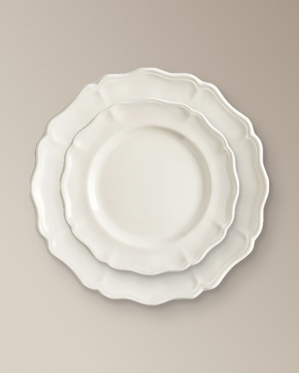 The Heirloom Collection collection: Heirloom Dinner Plate, Heirloom White Salad Plate, Heirloom Bread Plate