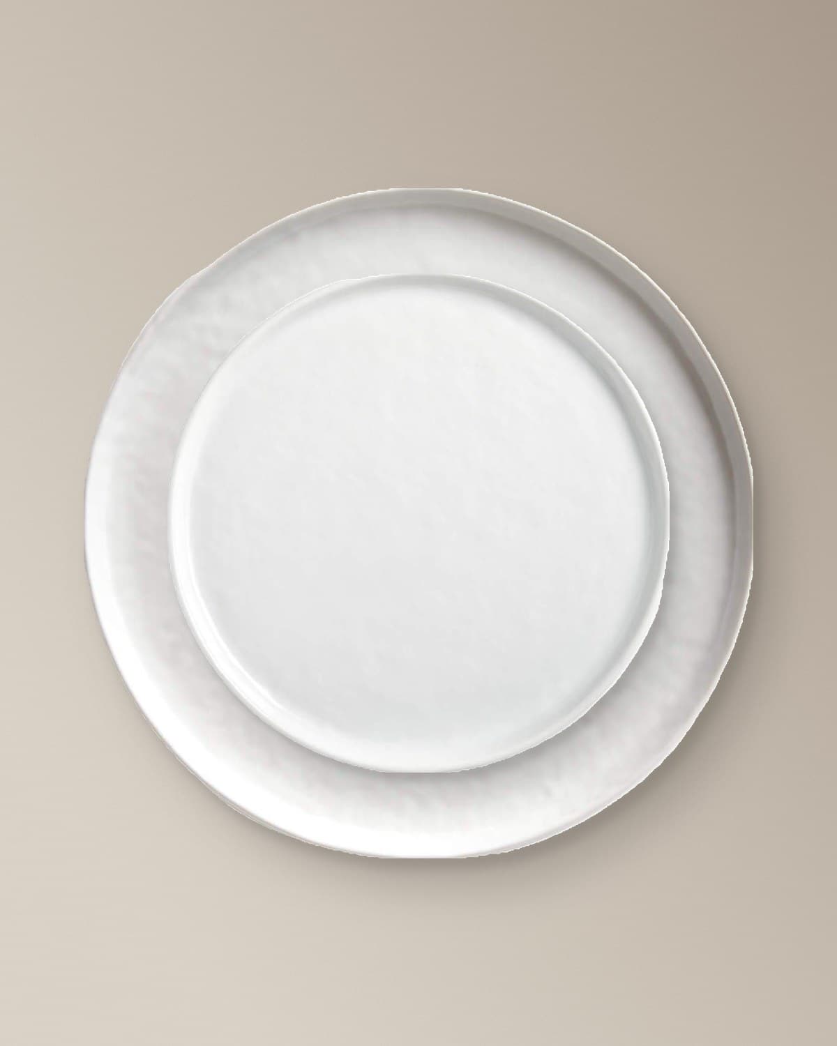 The Mercer collection: White Mercer Dinner Plate, White Mercer Salad Plate