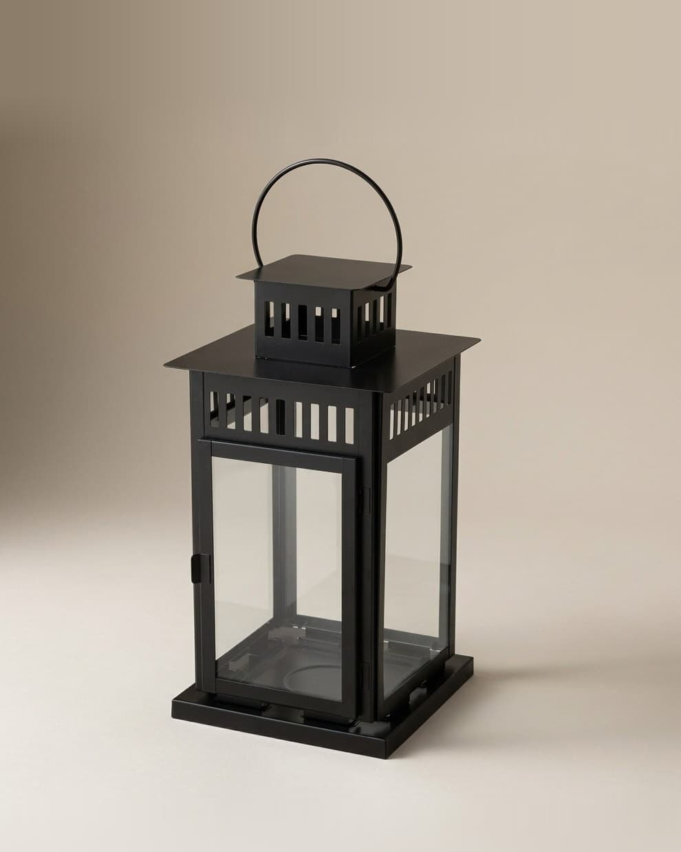 Black Table Lantern