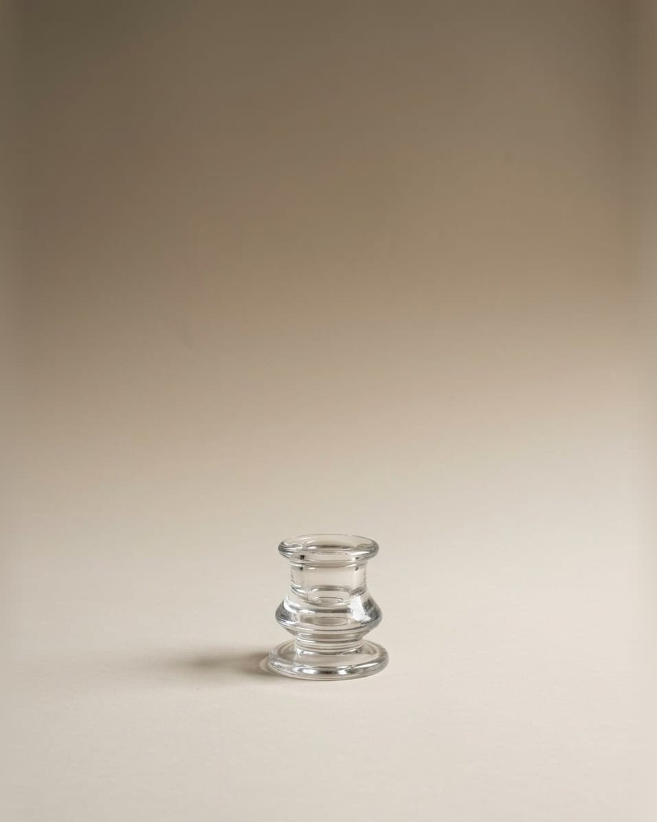 Glass Candle Holder