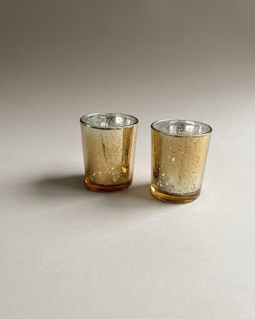Gold Tealight Candle Holders