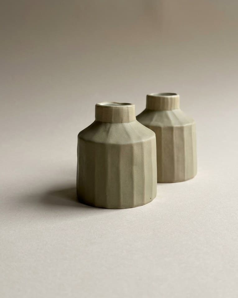 Ivory Ceramic Bud Vase