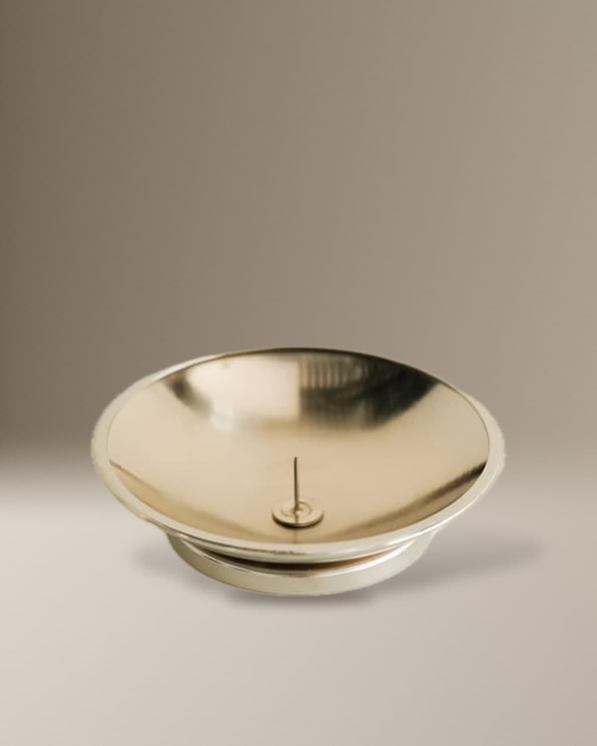 Silver Bowl Candle Holder