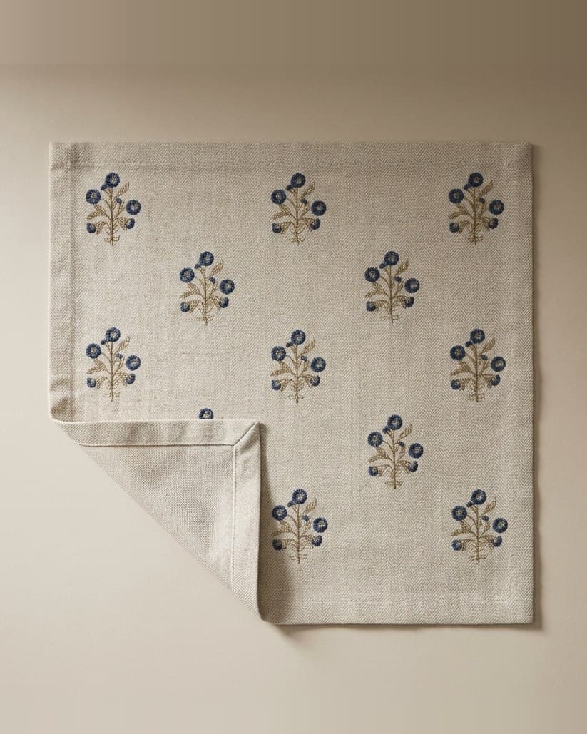 English Cottage Blue Napkin
