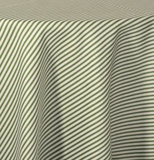 Morgan Stripe Evergreen Linen