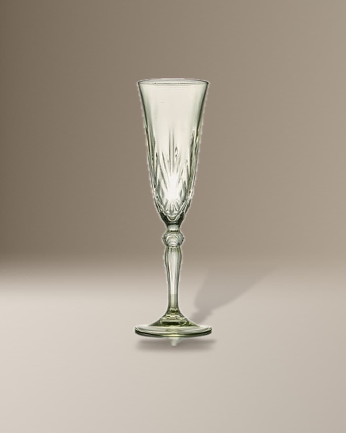 Crystal Moss Champagne Flute