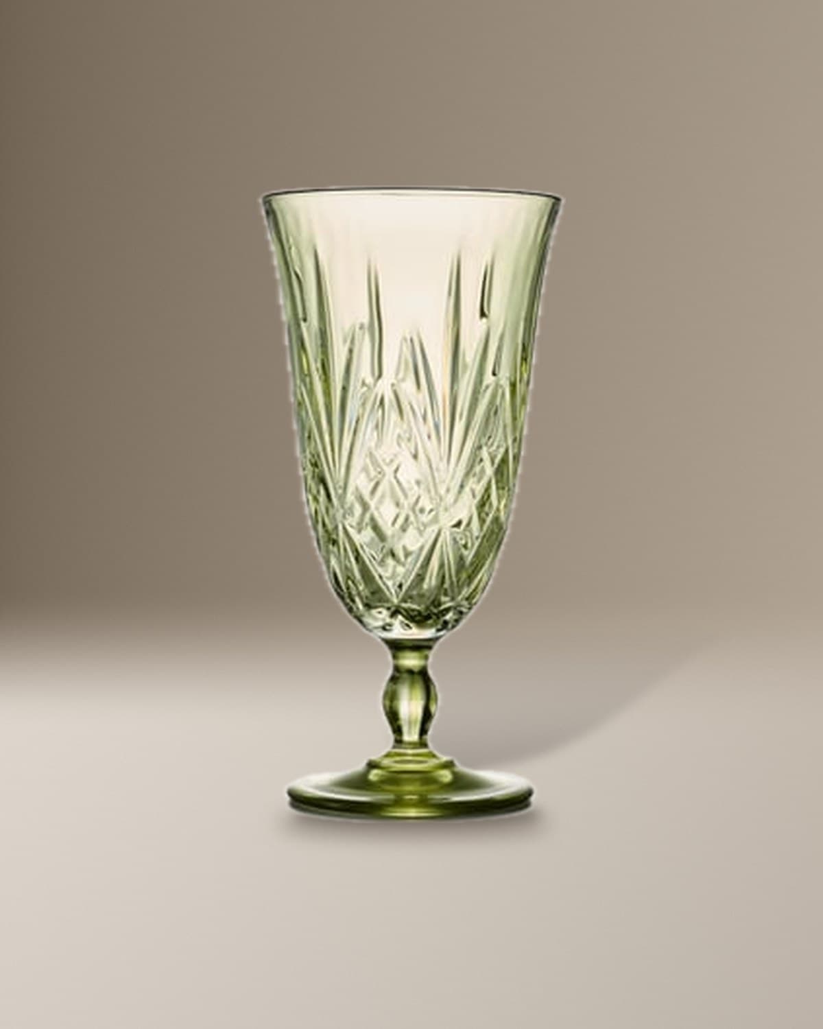 Crystal Moss Water Goblet