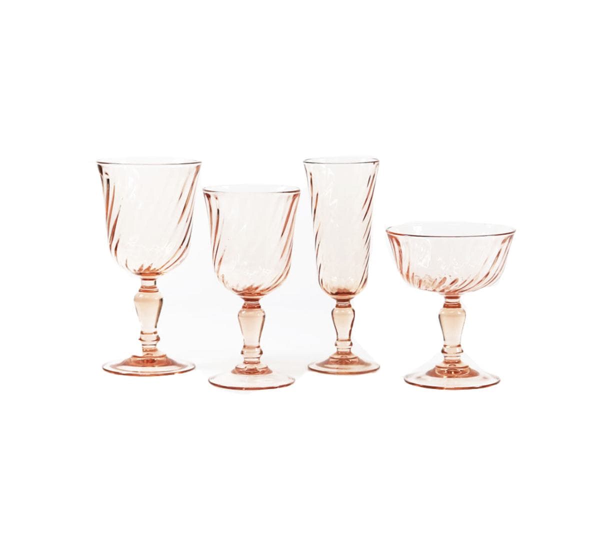 Mixed Rosaline Pink Glasses