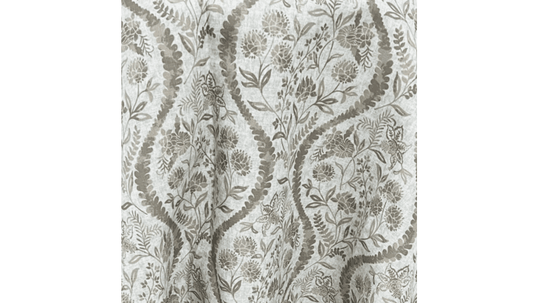 Brown Floral Linen (120")