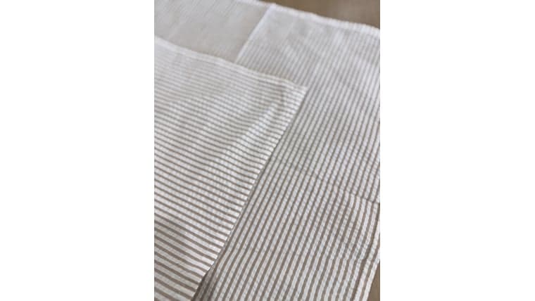 Morgan Stripe Cream Napkin