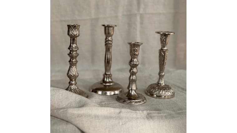 Silver Candle Holders (3in. dia)